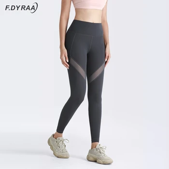 Energi Leggings Kvinder Fitness Yoga Bukser Med Høj Talje Bandage Sport Leggings Mesh Fitnesscenter Leggings Kvindelige Træning Kører Sport Pants