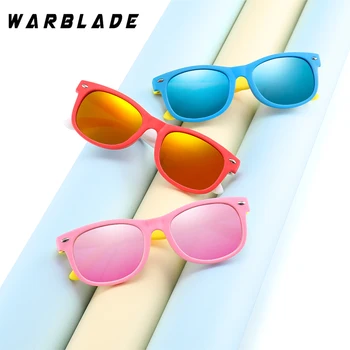 WarBLade Kids Solbriller til Børn Polariseret Linse Briller Piger Drenge Silikone Børns Spejl Baby Gave beskyttelsesbriller UV400