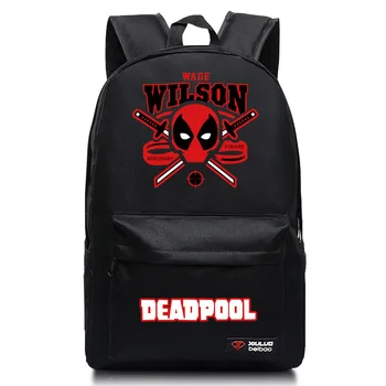 Mode Tegnefilm Marvel rygsæk Deadpool Omkring Skolebørn Drenge skole taske mode personlighed rygsæk engros