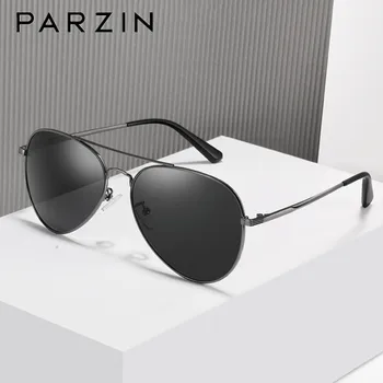 PARZIN Polariseret Mænd Solbriller Brand Design aluminium Stel Pilot solbriller Til mænd Føreren til at Køre Briller UV400 6635