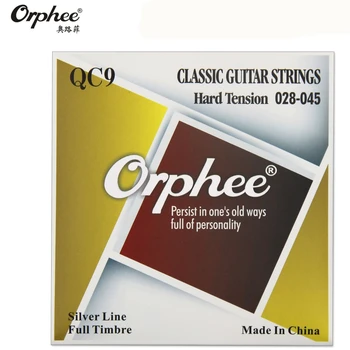 Orphee QC9 028-045 Klassisk Guitar Strings nylon sølv kappe wire Vakuum Emballage guitar-dele