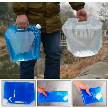 5/10L Sammenklappelig vandbeholder BPA-Fri Plast Vand Transportøren Folde Vand Taske til Udendørs Backpacking Camping Vandreture, Picnic