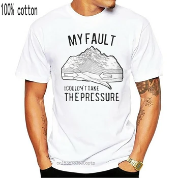Bomuld o-hals mænd t-shirt specialdesignede t-shirt, Det Er Min Skyld Tee Geologi Ordspil Sjove Geolog Humor Shirt kvinder tshirt