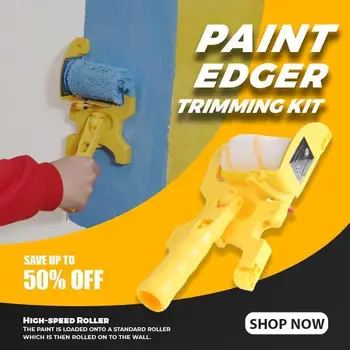 Maling Edger Trimning Kit Clean-Cut Maling Edger Børstevalse Multifunktionelle Roller Paint Brush Clean-Cut Maling Edger Væggen Painti