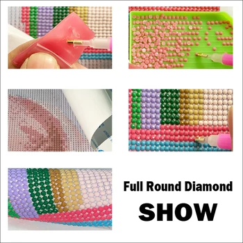 DIY 3D-Diamond maleri tiger 5d Diamant mosaik Fuld Pladsen runde Diamant broderi Farverige dyr 3d-Cross stitch væg kunst