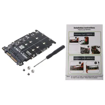M. 2 SSD til U. 2-Adapter, 2 i 1 M. 2 NVMe Tasten B/M NGFF SSD ' er til PCI-e U. 2 SFF-8639 PCIe-Adapter M2 Converter Desktop-Computer