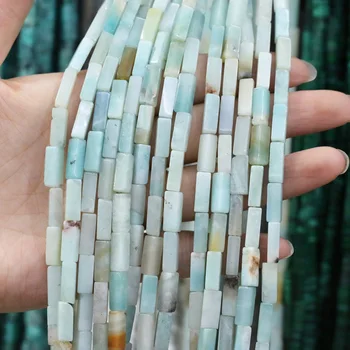 Natursten Rektangulære Spredt Perle Agater Crystal Streng Perler til Smykker at Gøre DIY-Halskæde og Armbånd Tilbehør 4x13mm