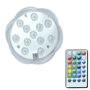 Vandtæt dykkede LED farve skiftende lampe aftagelig sugekop cup swimmingpool lavvandede akvarium, akvarium HOT badekar h