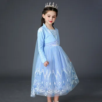 Forår, Vinter Prinsesse Pige Elsa Kjole fødselsdagsfest Cosplay Elsa Kostume til Børn Tutu Teenager Vestidos Børn Tøj