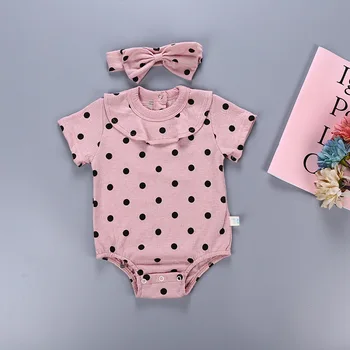 Baby kostumer babytøj babytøj søde Navy trekant ren bomuld kjole baby pige tøj