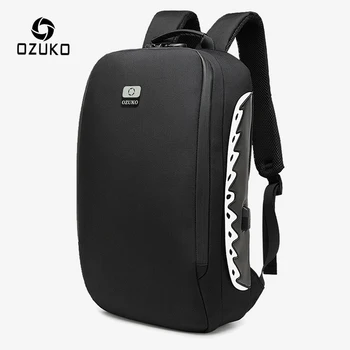 OZUKO Anti tyveri Mænd Rygsæk Mode Vandtætte Rygsække til Teenager USB-Opladning Rejse Taske Mandlige Laptop Backpack Mochila Ny