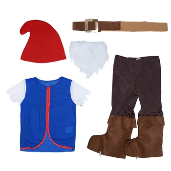 Eraspooky Jul Elf lille Barn Halloween kostumer til børn Drenge Eventyr Syv små Dværge Cosplay Børn Karneval Fancy kjole