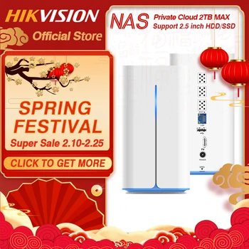 Hikvision HikStorage NAS Privat Cloud Deling Network Attached Storage-Server til Hjemmet støtte HDD/SSD 2,5 tommer H90