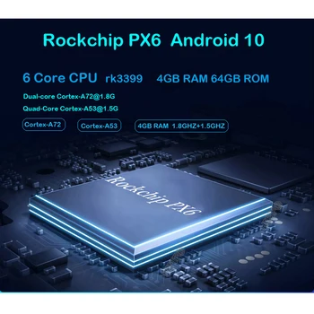 PX6 høj Version RAM 4GB+ ROM 64GB Android 10 7 tommer 2Din Universal Car Radio GPS-Multimedie-Enhed, der Afspiller Til VW og Nissan, Kia