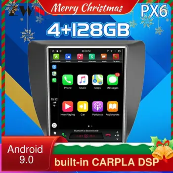 4G128G Android 9 PX6 For Volkswagen Sagitar Car Multimedia-Radio Stereo-Afspiller, GPS-Navigation hovedenheden Carplay DSP IPS 2012+
