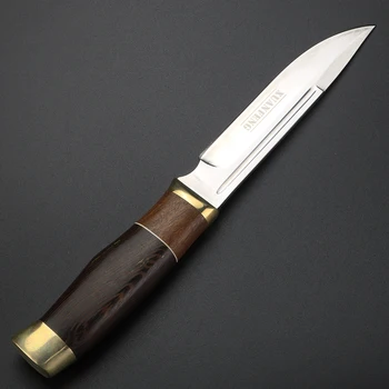Offentlig fixed blade knife lige kniv multi-funktion kniv EDC af høj hårdhed jagt på vilde liv kniv