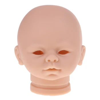Blød Silikone Realistisk Baby Dukke Hovedet Forme Udskæring Skimmel 18inch Genfødt Blank Krop Udskiftning af en Del Kit #3