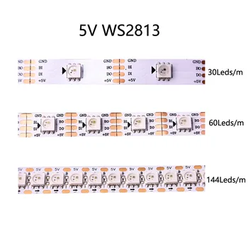 DC12V WS2815 5V WS2813 WS2812 Opdateret Individuelt Adresserbar Smart 5050SMD RGB Led Strip Dual-Signal Pixels IP65 Vandtæt