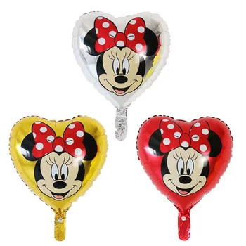 50stk 18inch Mickey, Minnie Mouse Folie Helium Balloner, Baby Shower, Fødselsdag, Bryllup Dekoration Kids Classic Legetøj Luft Globos