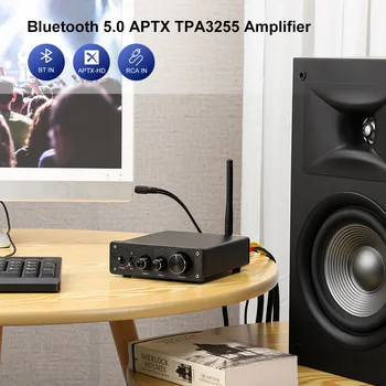 AIYIMA TPA3255 Bluetooth-5.0 Effektforstærker 325Wx2 Bluetooth QCC3008 APTX Stereo Audio Forstærker Lyden Forstærker, Højttaler hjemmebiograf