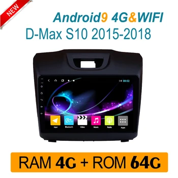 RAM4G auto radio For Isuzu DMAX D-MAX S10-2018 bil DVD-GPS mms-system, tape recorder IPS AM RDS DSP carplay Android