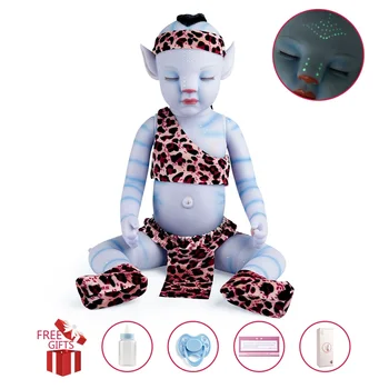 RBG 20 Inches Avatar Dukke Reborn Baby Sovende i Live Legetøj Blød Silikone Vinyl Realistisk Bebe Overraskelse LoL Gave Til Pige 2021