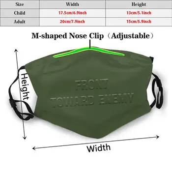 Claymore Ansigt Print Vaskbart Filter Anti Støv Munden Maske Claymore-Mine Boom Eksplosive Destruktive Maske Militær Taktisk