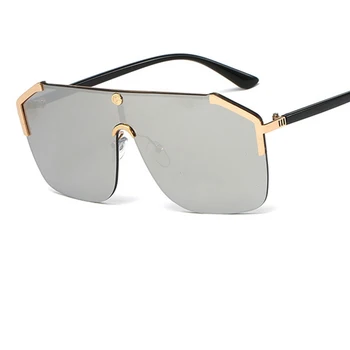 2020 Ny pilot overdimensionerede solbriller Kvinder luksus mærke mode spejl nuancer briller stor ramme retro Solbriller Oculos