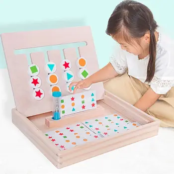 Montessori Uddannelse Træ-Legetøj Fire Farve-Matching Spil i Begyndelsen børn Børn Førskole Uddannelse, Læring byggesten MAR-20