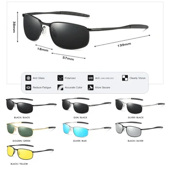 2019 Polariserede Solbriller Mænd Kvinder Brand Designer Retro Mandlige Kørsel Polaroid Briller Lille Linse Udendørs oculos de sol UV400