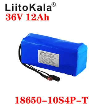 LiitoKala 36V 12Ah 18650 Li-ion-Batteri med Høj Effekt XT60 stik Balance bil, Motorcykel, Scooter, El-Cykel BMS+Oplader