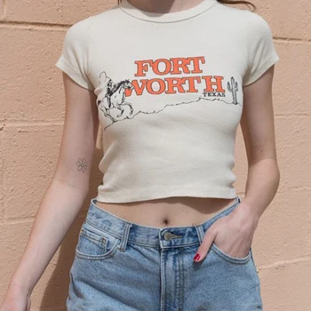 2020 t-shirt, top, T-shirt, kvinder t-shirt udskrivning af kort ærme t-shirt kvindelige base shirt kvindelige engros