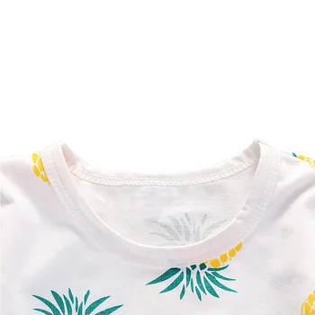 Baby Drenge Tees Tøj Sæt Kortærmet Sommer T-Shirts Dreng Søde Ananas Shirt, Shorts Lille Barn Casual Outfits Sæt