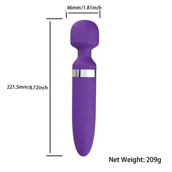 G Spot AV Vibrator Orgasme Voksen Legetøj USB-Opladning Kraftfulde Magic Wand Onani Sex Legetøj til Kvinder Vandtæt voksen Sex produkt