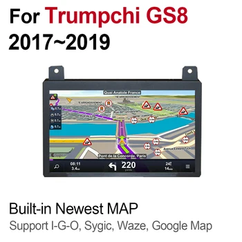 2din For Trumpchi GS8 2017 2018 2019 GPS Radio BT system Mms GPS-Navi-Navigation Autoradio WiFI Bluetooth-afspiller