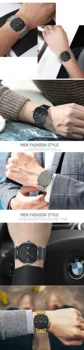 SWATCHTIME Mode Minimalistisk Ur Høj Quallity 40mm Relojes Unikke Ringe Design Japan Bevægelse Armbåndsur Mænd