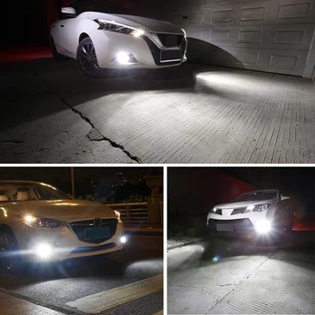 2 Stykker H1 Høj Kvalitet 4014 Chips LED Auto tågelys at Køre i Bil Pære Hvid blå Lys Ekstern