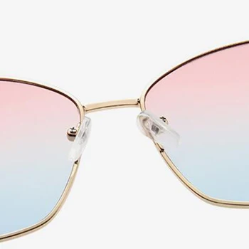 LeonLion Mode Nye 2021 Store Ramme Solbriller Kvinder Vintage Metal Luksus Cateye Briller Retro Oculos De Sol Feminino UV400
