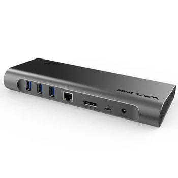 Thunderbolt 3 4K-Skærm-Dockingstation USB-C 4K-DisplayPort Power Levering Gigabit Ethernet til MacBook Pro [Intel Certificeret ]