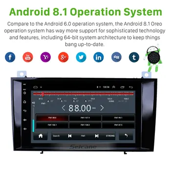 Seicane Bil Radio Multimedie-Afspiller Android 10.0 2din navigation for 2000-2011 Mercedes Benz SLK class R171 SLK200 SLK280 SLK300