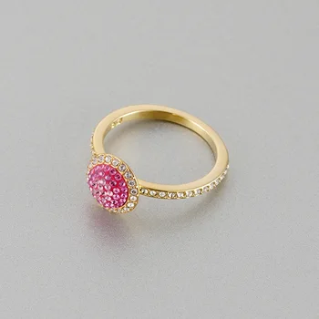 2020 Nye Mode Charme Ren 925 Sølv Originale 1:1 Kopi, Sød Pink Fantasy Mode Ring Ring Kvindelige Luksus Smykker Gaver