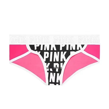 Kvinders Undertøj af Bomuld Underpanties Pink Brev Mode Farve Søde Sport Cool Pige, Sexet Lingeri, Trusser Kvindelige Trusser