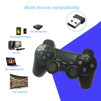 2,4 G Trådløse Controller Bruges Til Android Spil Til PC / PS3 / TV-Box Og Smart Telefon Spil Remote Controller