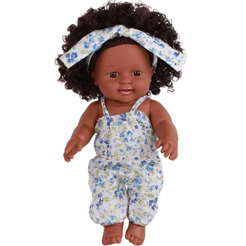 Afrikanske Sort Pige Søde Dukker Legetøj Mode Amerikansk Spil, Livagtige Dukker 12 tommer Baby Spille Dukke Stor Gave Til Børn Eller Gamle Mennesker