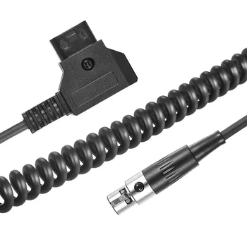 Andoer D-Tap Mandlige (Tinny) 4 Pin MINI-XLR Kabel-Lige Ledning 100cm Kabel-Længde for VFM 5.6