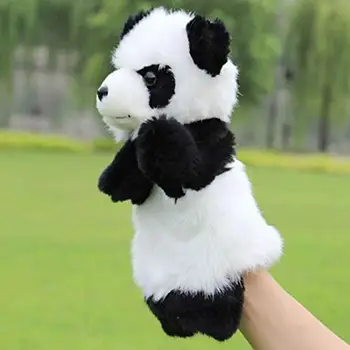 Familie Hånddukke Legetøj, Plys Baby Legetøj Drenge Piger Panda Toy Strømmer Dukke Børn Uddannelsesmæssige Historie Hånddukke Klud Legetøj