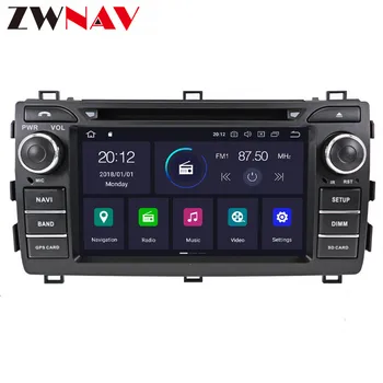 PX6 IPS 4+64G Android 10.0 Bil DVD-Stereo Mms-hovedenheden For Toyota Auris 2006-bil Auto Radio GPS-Navigation Lyd BT