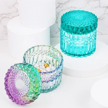 Stor Krystal Jar Silikone Formen Smykker Opbevaring Max Candy Dåser Harpiks Mould DIY Håndlavet Værktøj til Epoxy Harpiks Forme