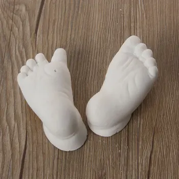 Hvid 3D Hånd Mudder Baby Souvenir Par Elsker Smukke gipspulveret Hænder, Fødder Gave Kloning Pulver Model Mode, DIY Hånd Skimmel