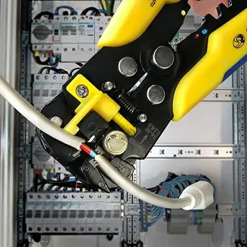 Crimper kabelsaks Automatisk Wire Stripper Multifunktionelle afisoleringsværktøj Crimpning Tænger Terminal Værktøj Hot salg